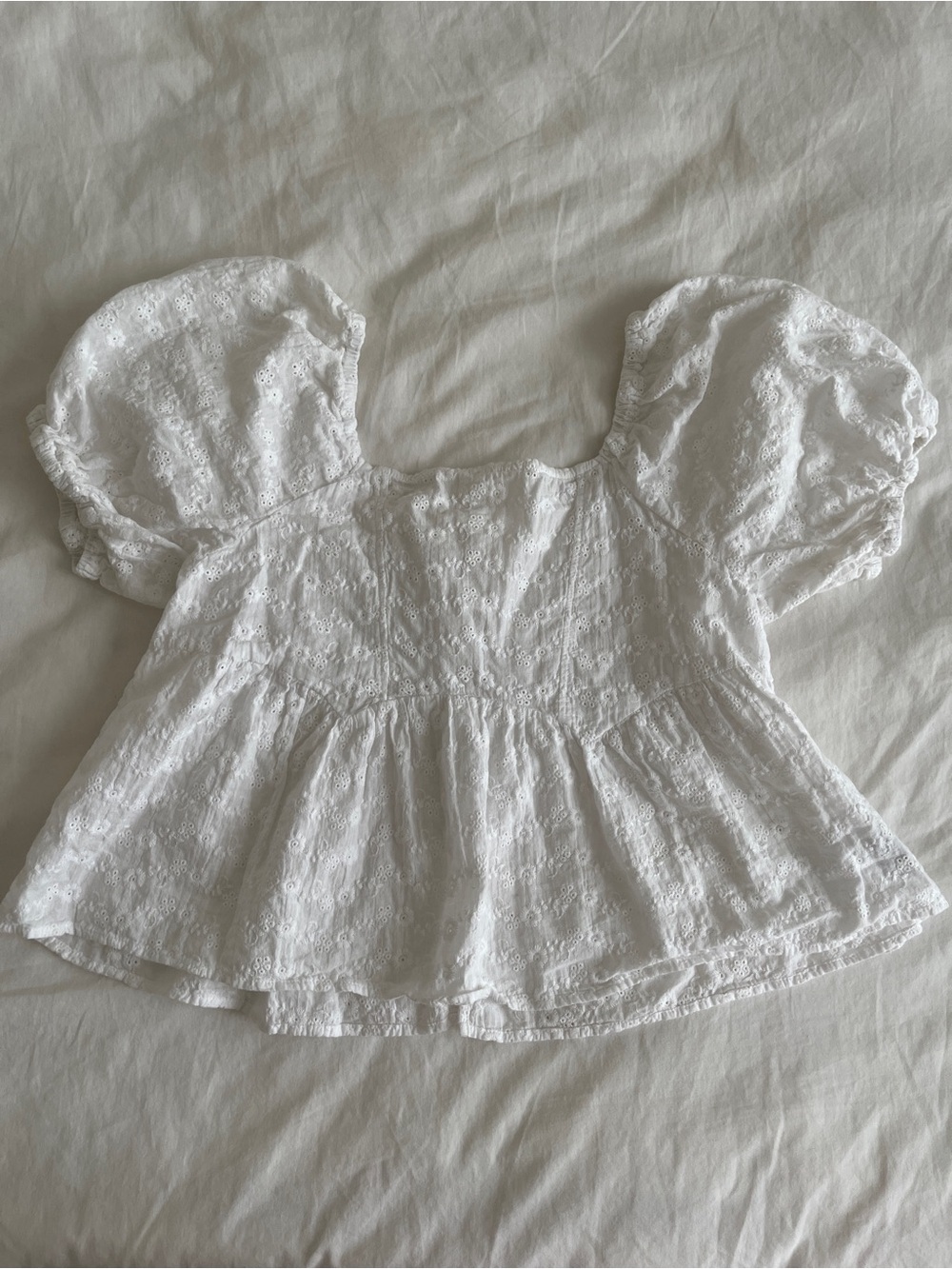 Japanese y2k summer white top